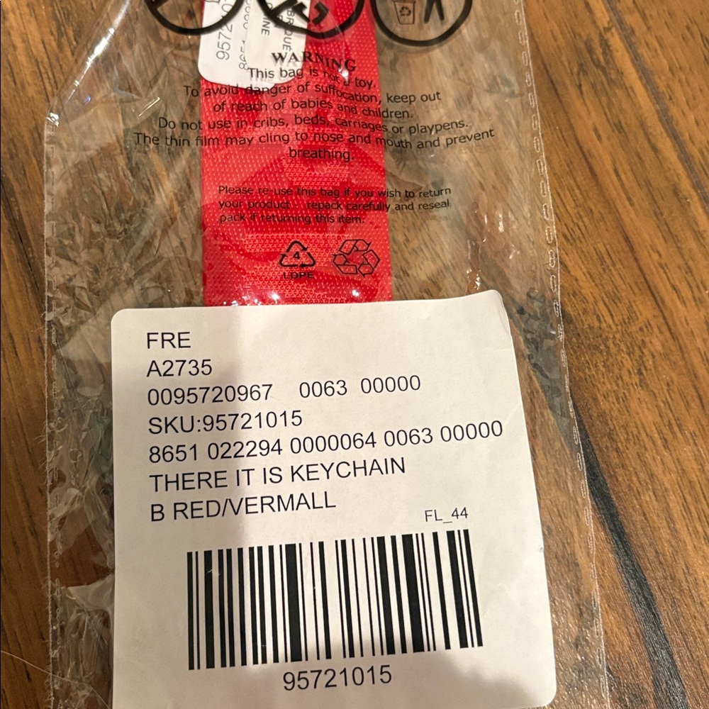 FP Movement There It Is Keychain New! Red - Picture 2 of 3